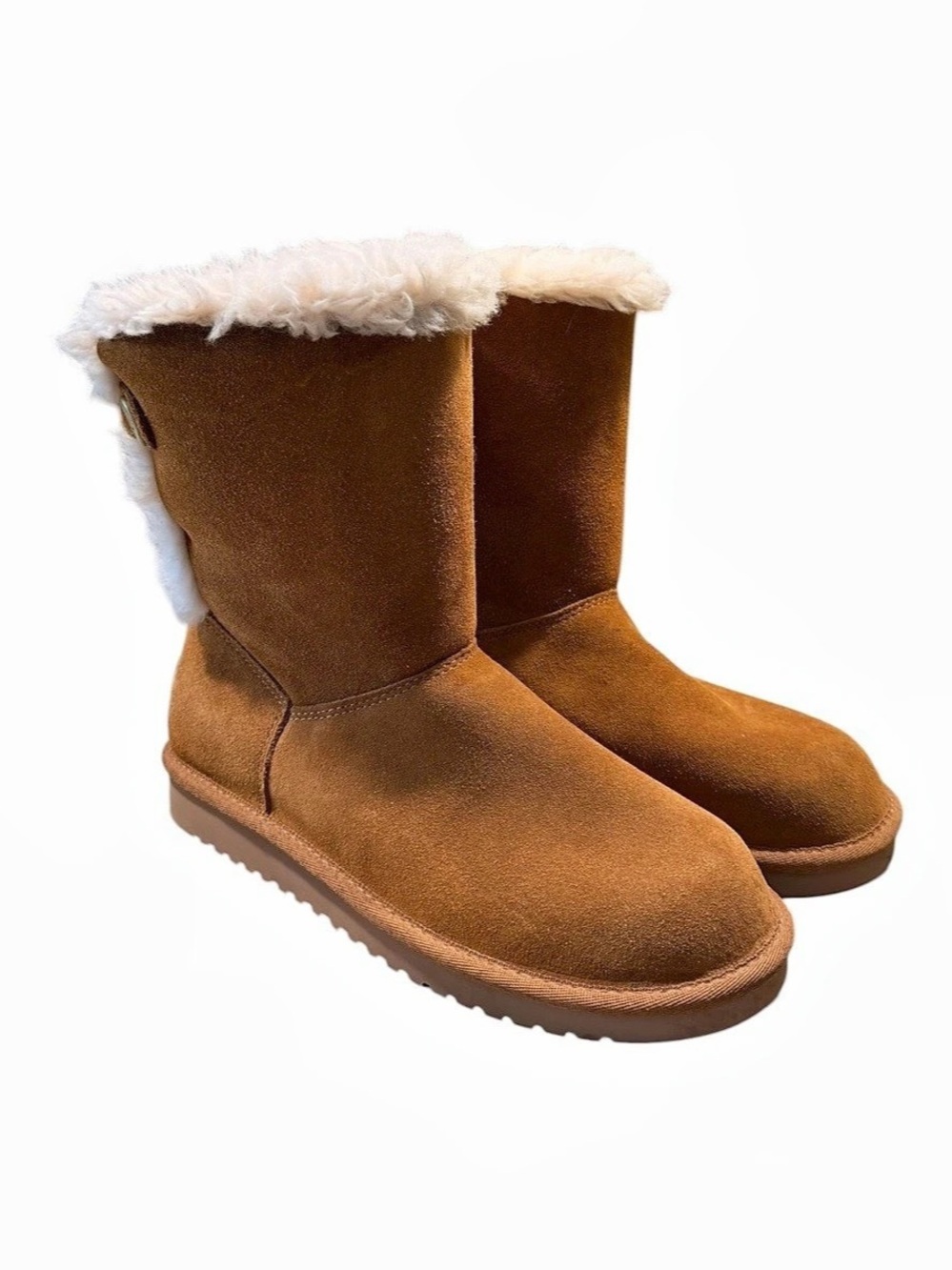 Koolaburra by UGG Nalie Short Suede Boots Brown US 8